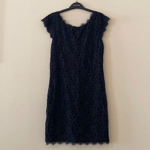 Crochet / mesh / lace floral dress